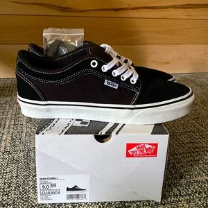 Vans skate chukka low black/white Mens 9